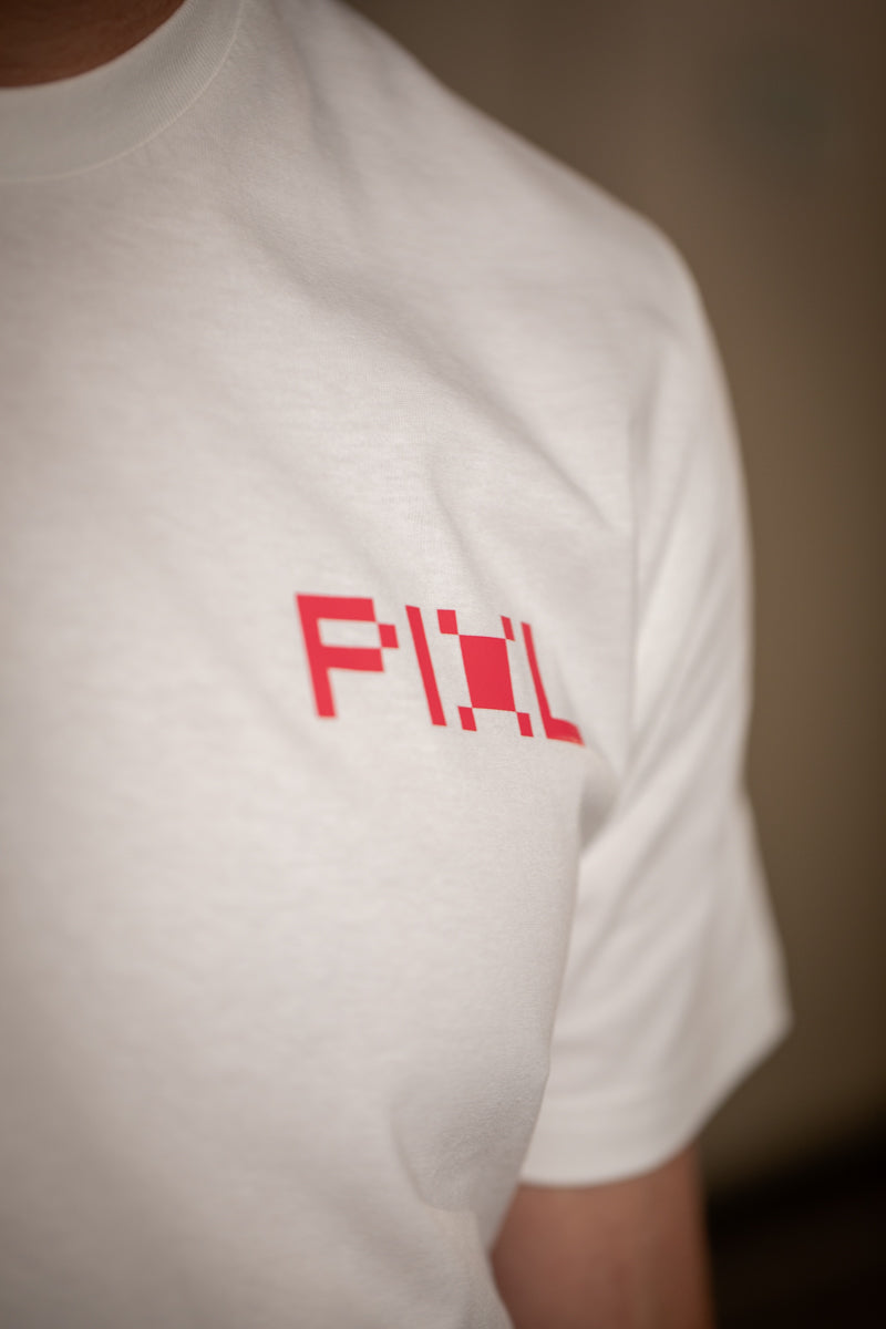 PIXL - Off White & Red